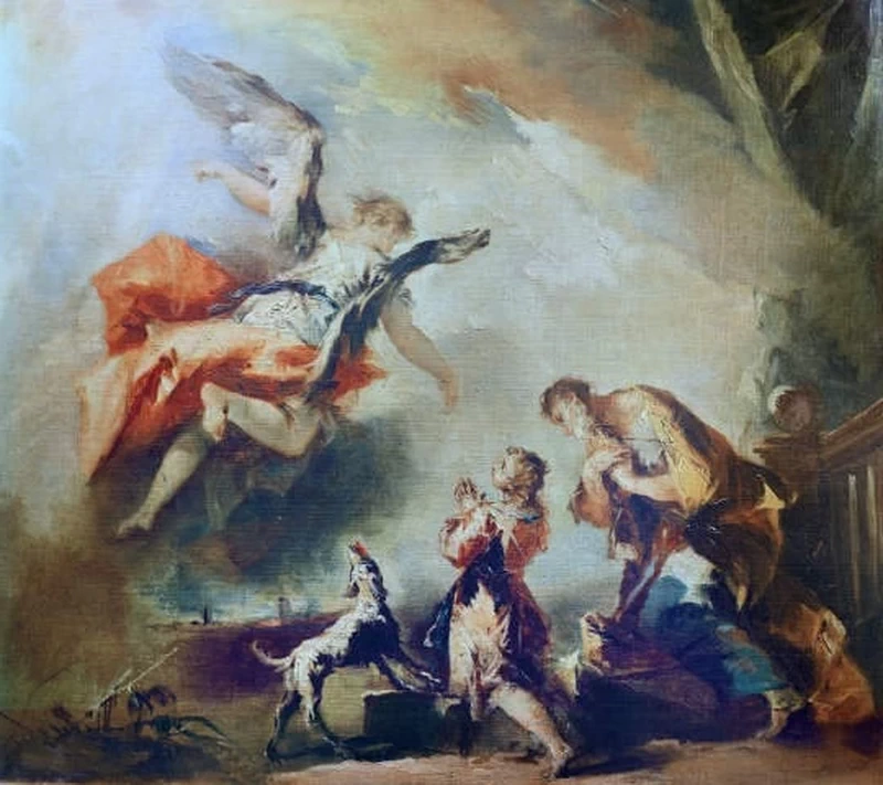 Storie di Tobia. L'angelo appare a Tobia - chiesa di San Raffaele Arcangelo, Venezia